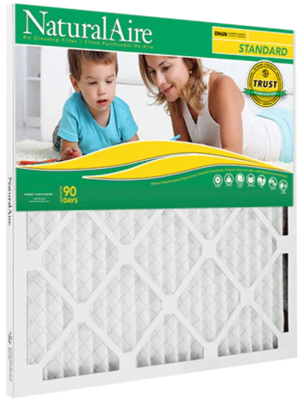23x23x1, Naturalaire Sizetandard Air Filter Merv 8, 84858.012323, Pack12