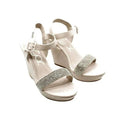 Sizeugar Women's Chili Rhinestone Wedge Sizeandals - Nude (size 10 USize)