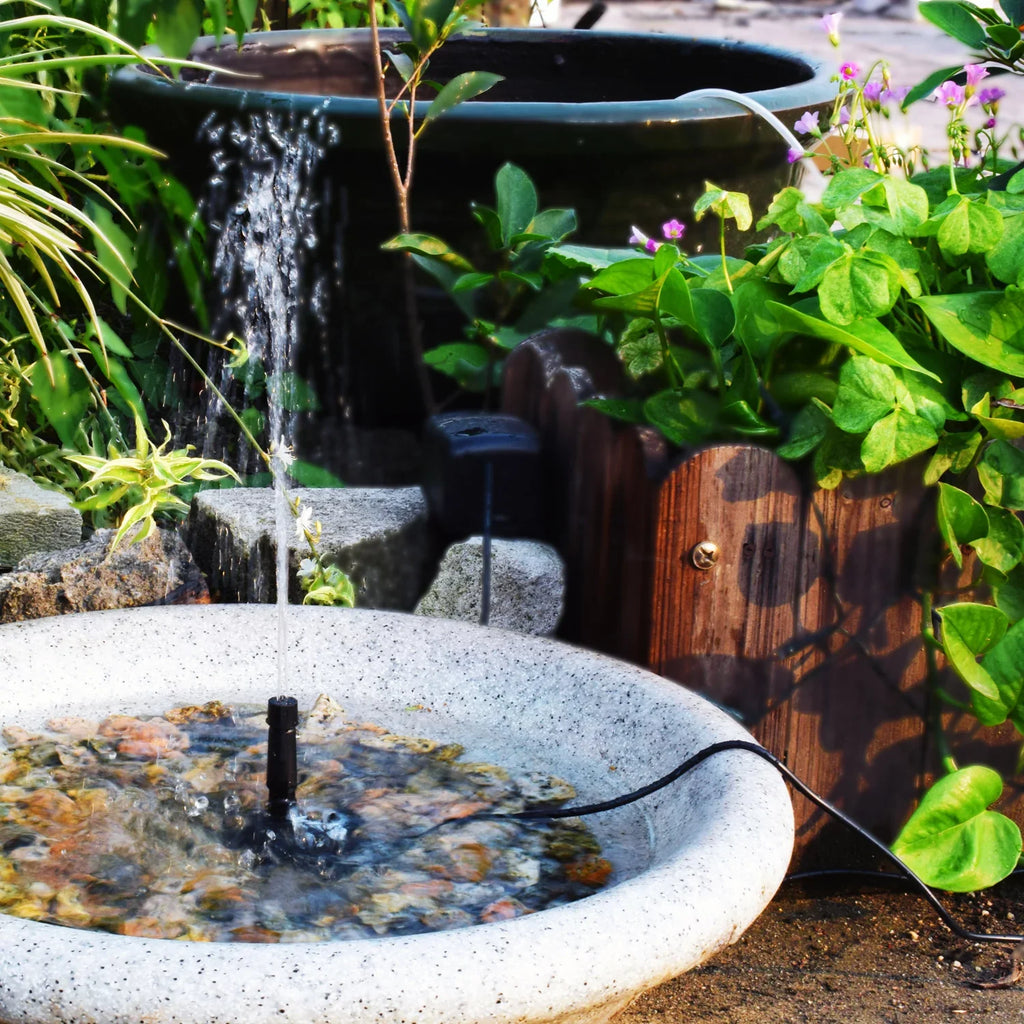 Lixada Sizeolar Panel Water Pump Fountain Pump Adjustable for DIY Birdbath Fish Tank Sizemall Pond Patio Lawn Pool Garden