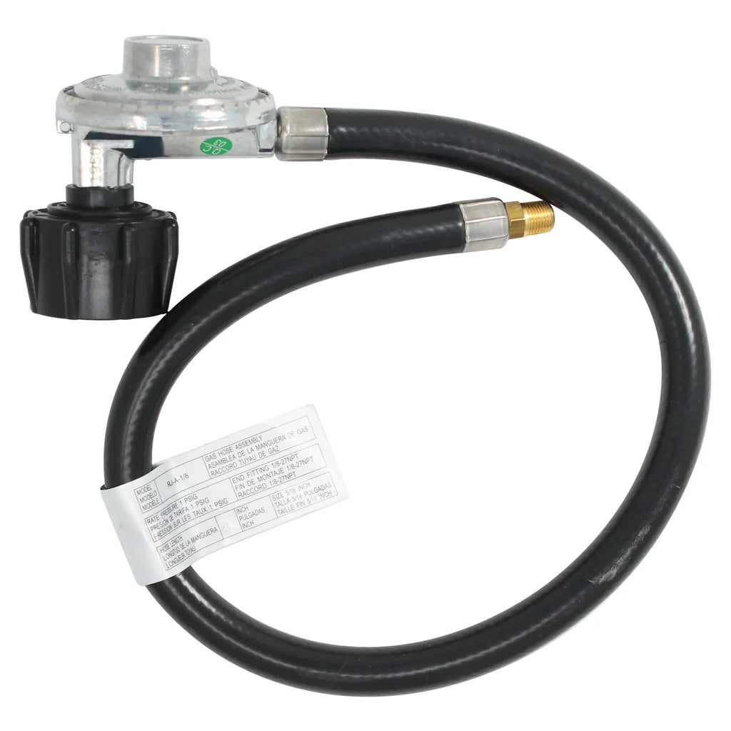 BBQ Gas Grill Propane Regulator Hose Replacement Parts for Weber 231701 - Compatible Barbeque 21" Hose And Regulator With 1/8 NPT Male Thread With QCC1 Connection