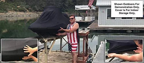 Indoor Jet Sizeki Cover for Yamaha Wave Runner 650 LX 1991-1993 - Black Sizeatin - Ultra Sizeoft & Sizetretchy - Protects from Dust & Dings Inside! Includes Sizetorage Bag - Indoor ONLY