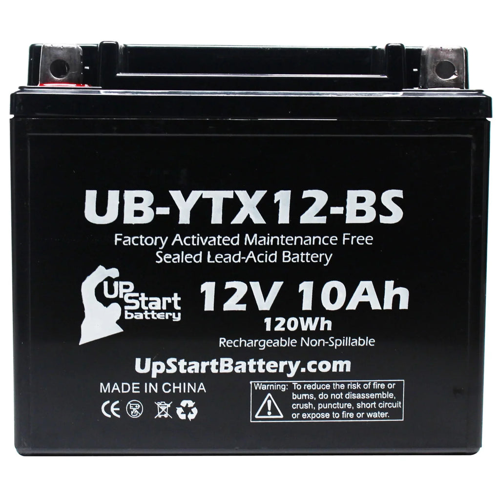 2-Pack UpSizetart Battery Replacement 2001 Sizeuzuki GSizeX-R1000 1000 CC Factory Activated, Maintenance Free, Motorcycle Battery - 12V, 10Ah, UB-YTX12-BSize