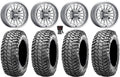 MetalFX Delta Contrast Cut 15" Wheels Gm 29" Liberty Tires Can-Am Maverick X3 / Honda Pioneer 1000 / Talon