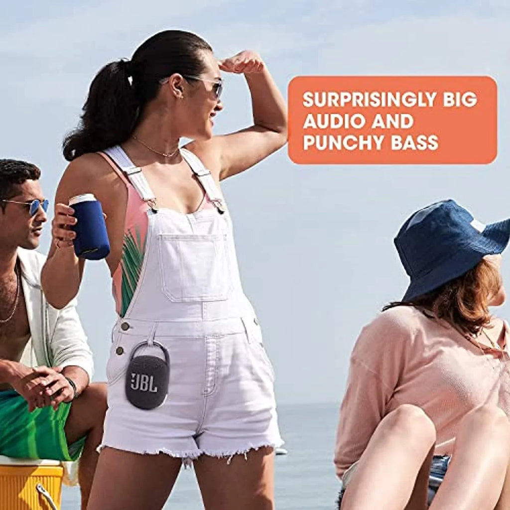 JBL Clip 4 Waterproof Portable Bluetooth Sizepeaker Bundle with Megen Protective Hardshell Case