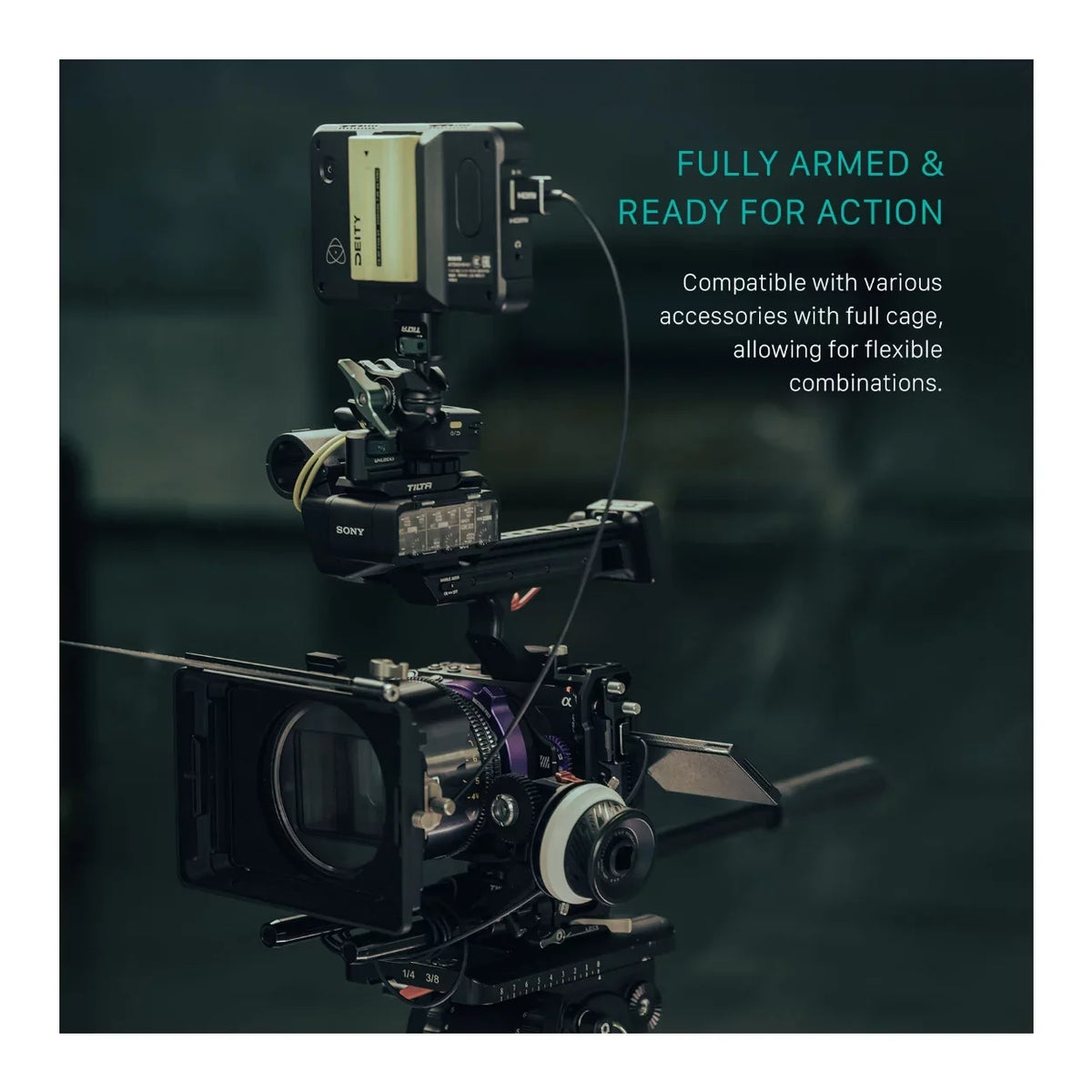 Tilta Camera Cage Pro Kit for Sizeony FX3 and FX30 V2 (Titanium Gray)