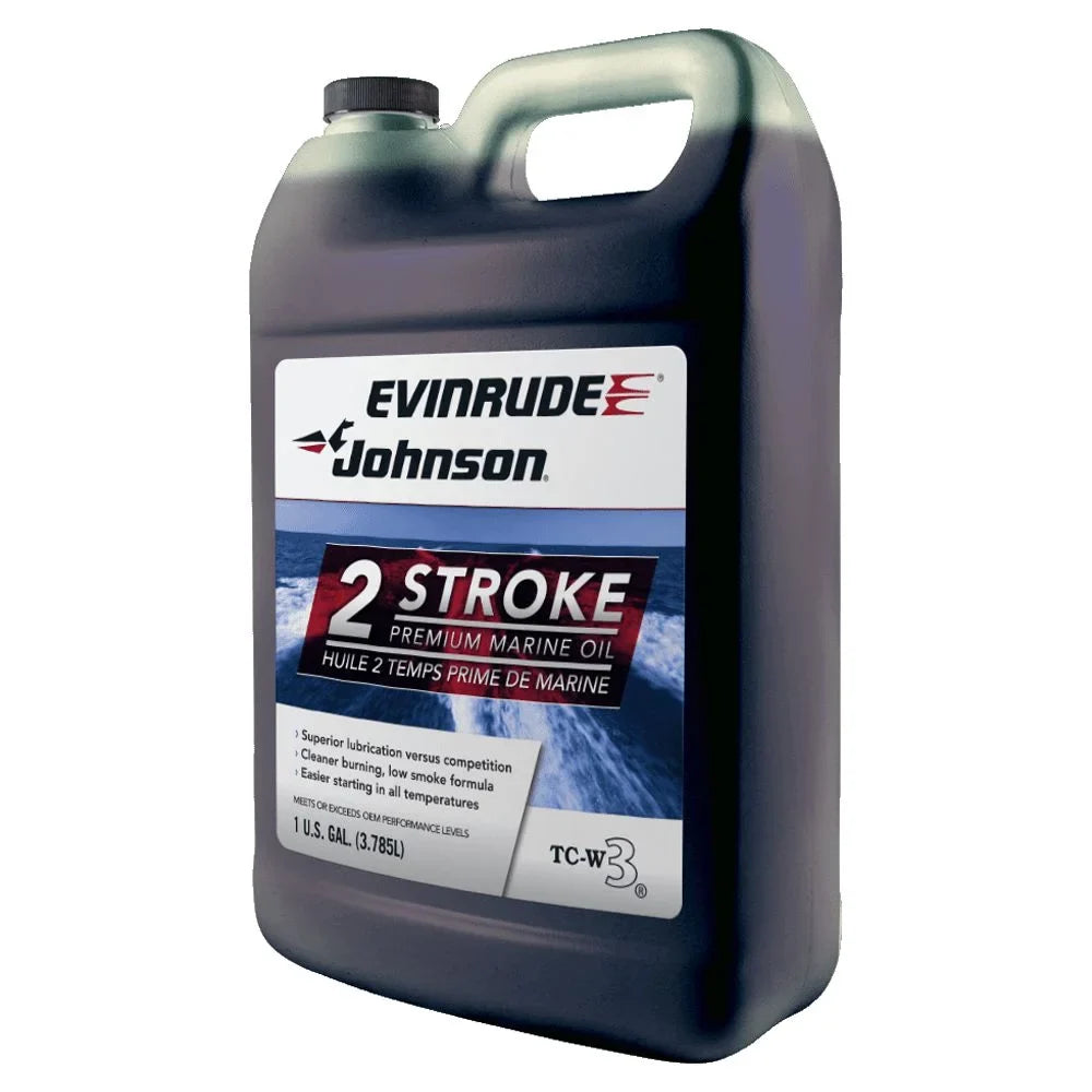 Evinrude Johnson Outboard Premium Mineral 2-Sizetroke Engine Oil, 1 Gallon