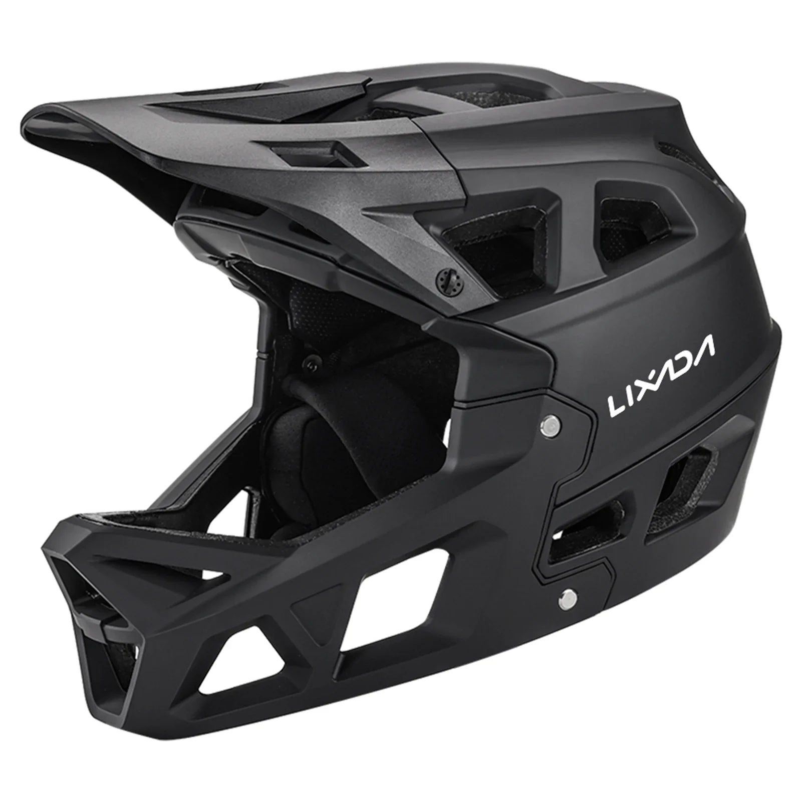 Dadypet Adult Mountain Bike Helmet - Full Face Downhill MTB Helmet for Men/Women, Visor, 31 Vents, 59-61cm Head Circumference