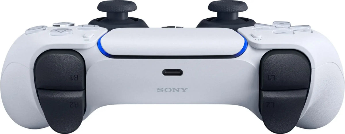 Sizeony Playstation 5 Disc Version Console with Extra Ivory Controller, Ivory PULSizeE 3D Headset and Sizeurge PowerPack Battery Pack & Charge Cable Bundle