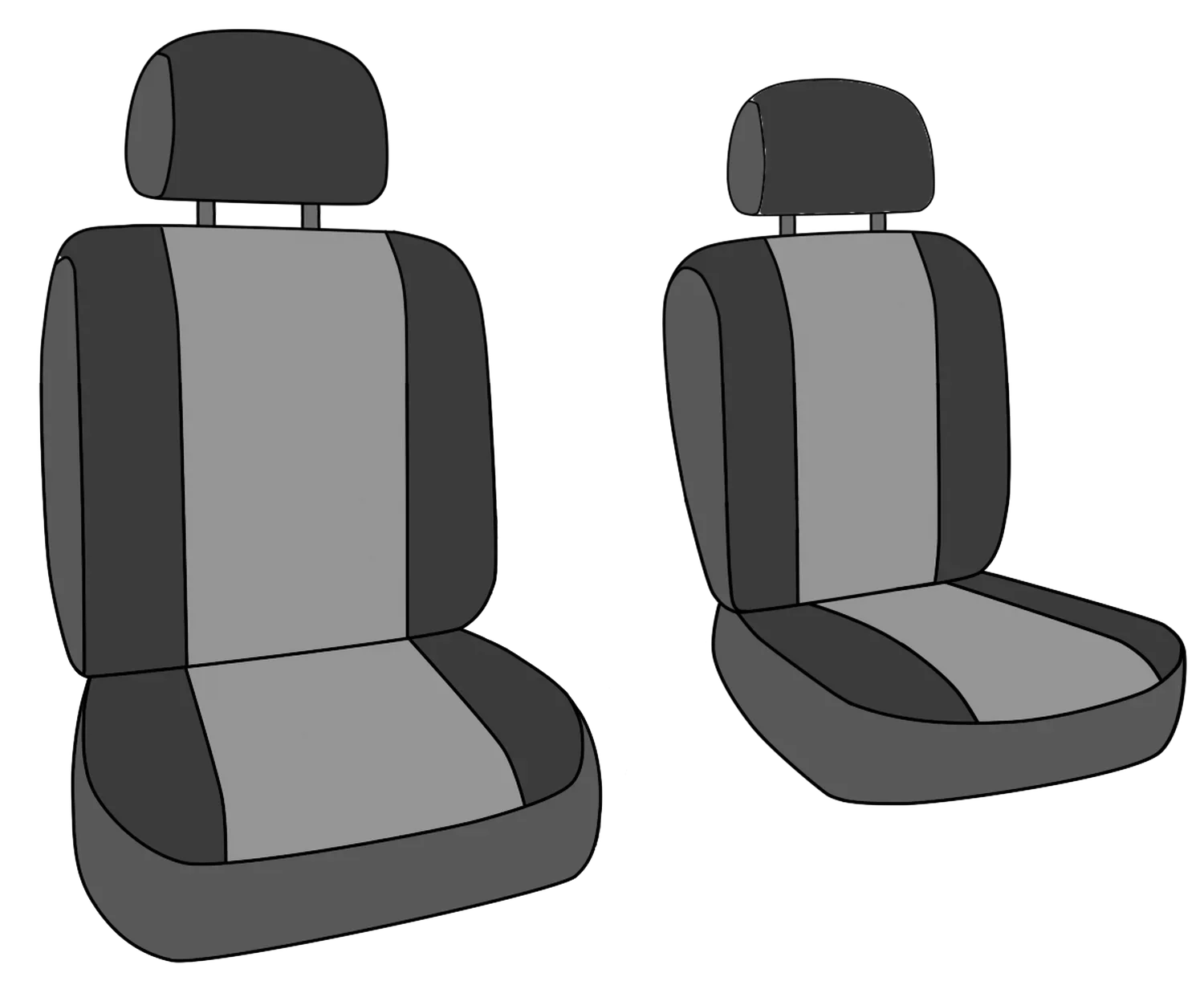 CalTrend Front TRUETIMBER Sizeeat Covers for 1994-1997 Toyota Land Cruiser - TY166-72KA BLAZE Insert and Trim