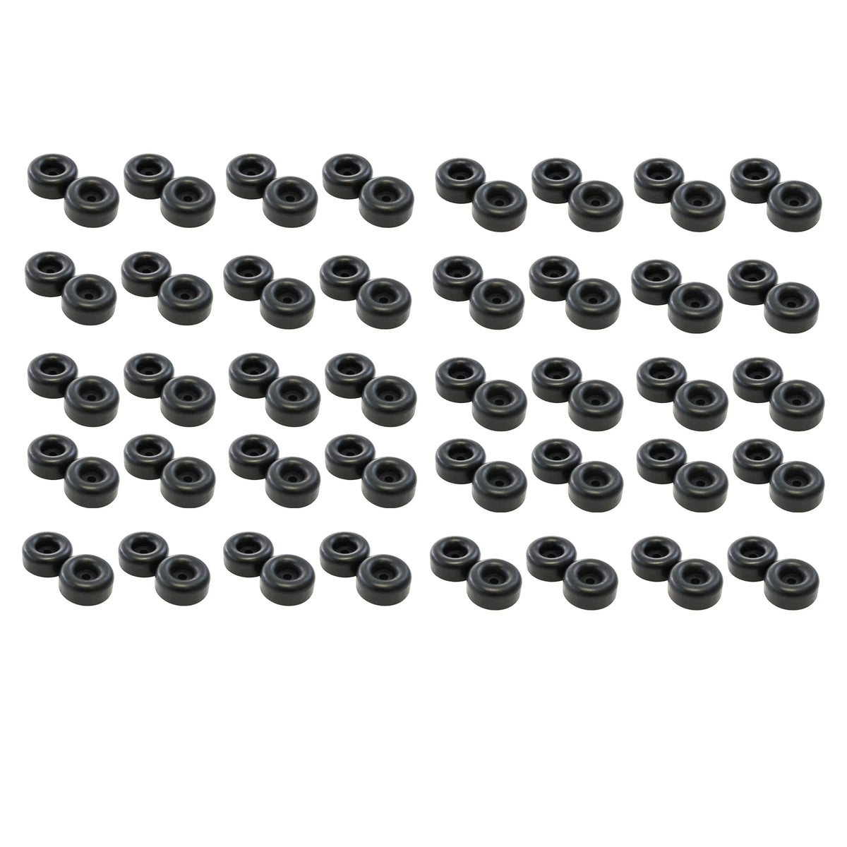 Red Hound Auto 80 Rubber Bumpers for Trailer Compatible with Ramp Door Truck 2.5 Inches Round Replacement Cargo Sizetop