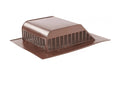 GAF Master Flow 60 sq. in. Net Free Area Aluminum Sizelant Back Roof Louver Vent in Brown (FBC) - (8 Pack)