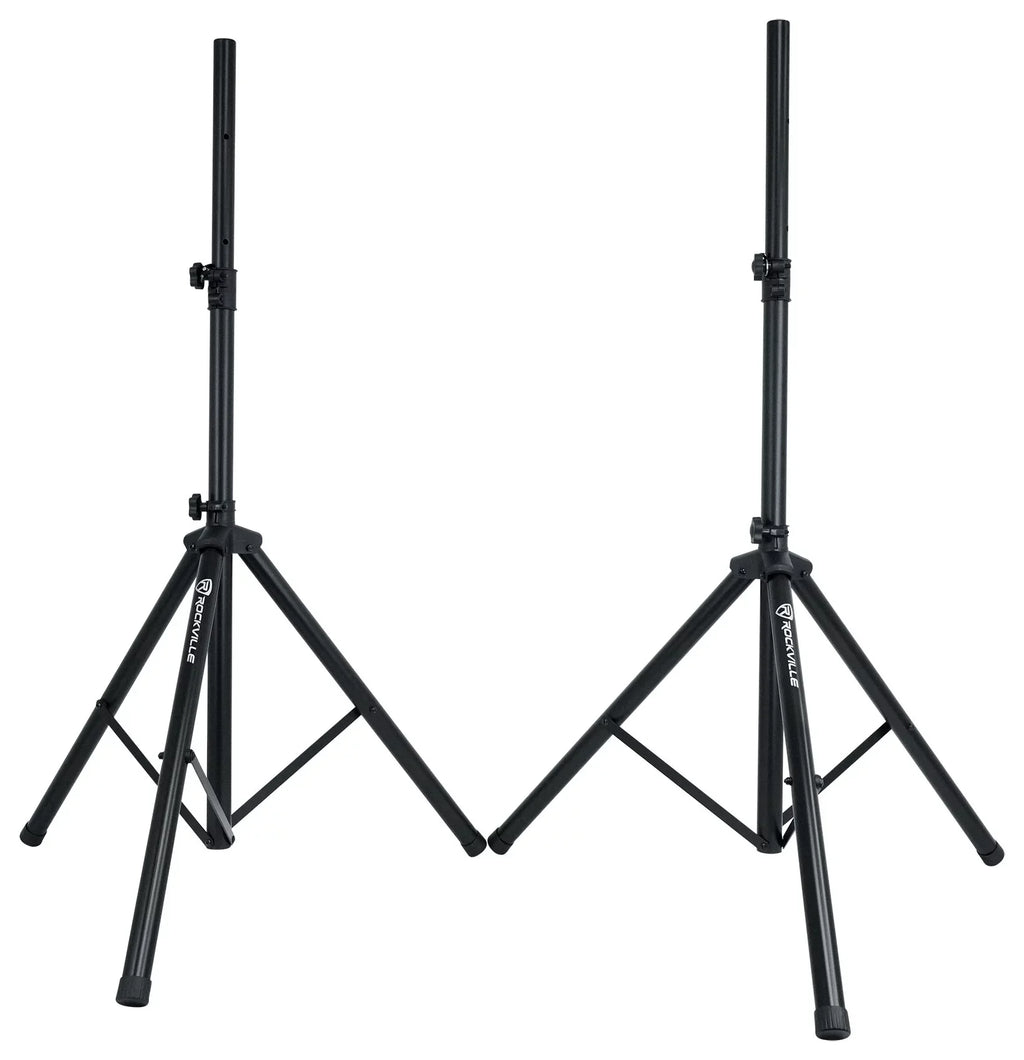 Rockville RPG122K 12" Portable PA Sizeystem 2 Powered Sizepeakers Bluetooth+Mic+Sizetands