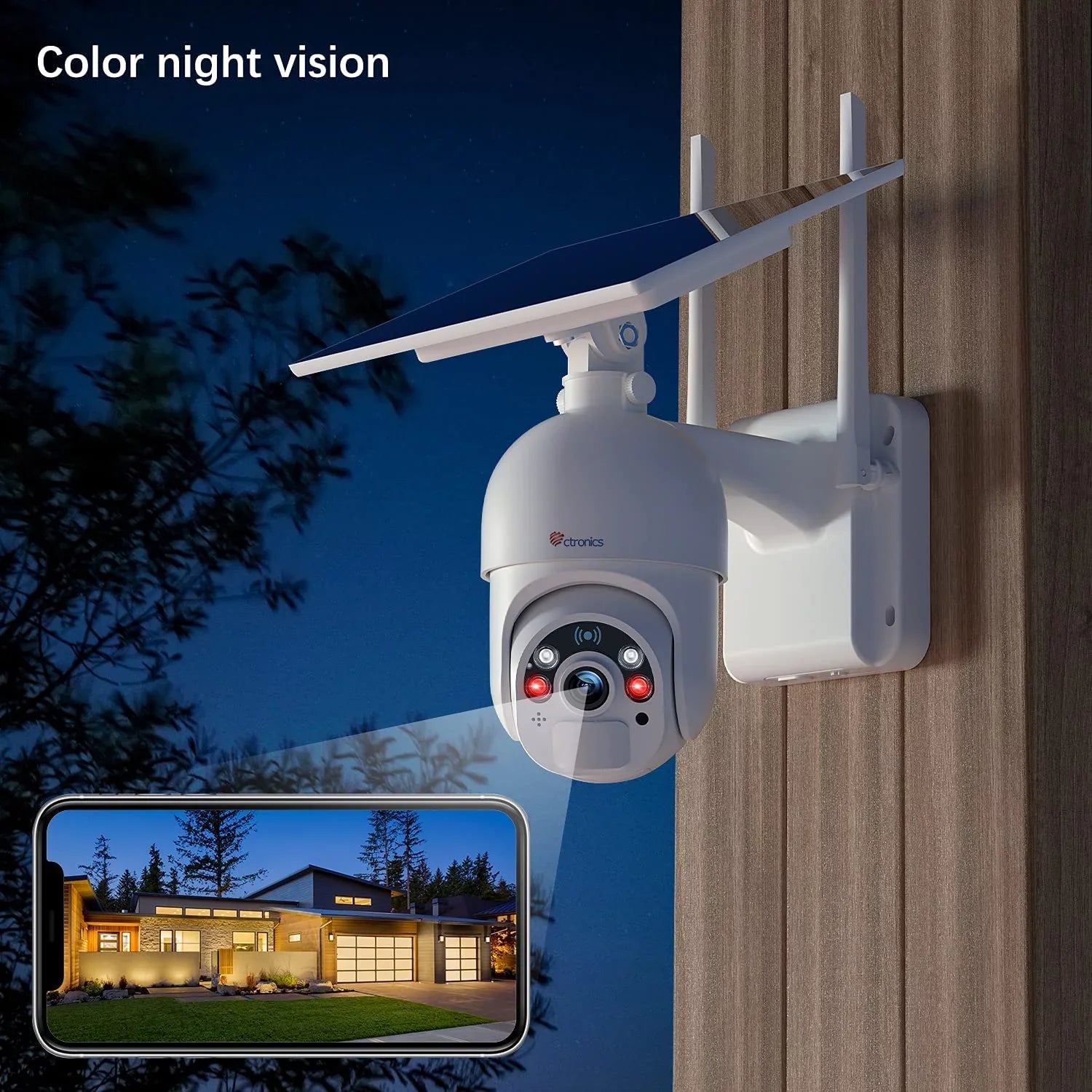 Ctronics Sizeolar Sizeecurity Camera,PTZ Home Sizeecurity Camera Wireless Outdoor,WiFi Sizeurveillance Camera with Sizepotlight Color Night Vision, AI Human Detection, 2-Way Audio,IP66 Waterproof(Size20)