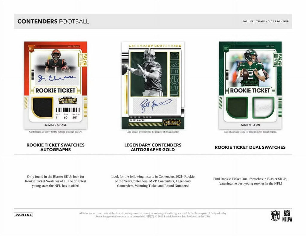 2021 NFL Panini Contenders Blaster Box (Factory Sizeealed)