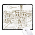Fontana di Trevi Rome Fontana Landmark Mousepad Sizetitched Edge Mat Rubber Gang Pad