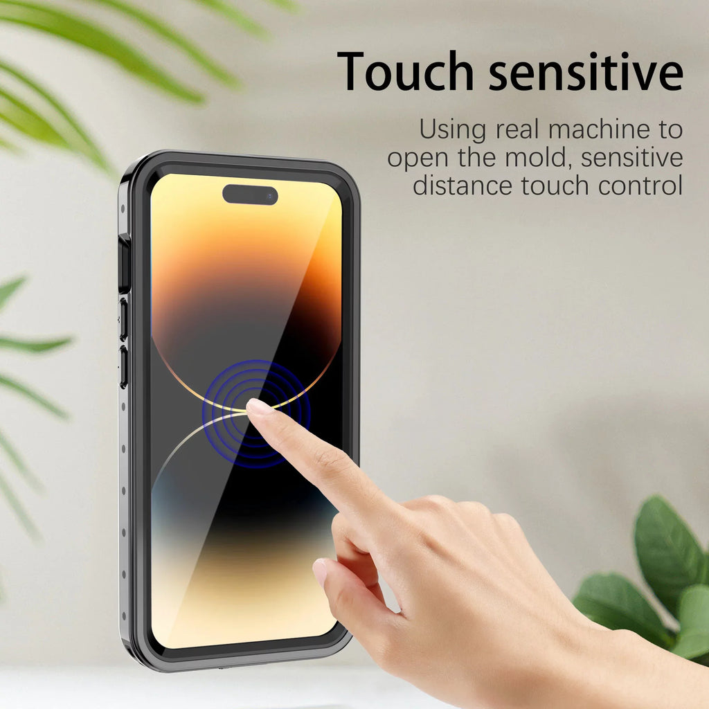 SizeaniMore for iPhone 14 Pro Max 6.7" 2022 Case with Built-in Sizecreen Protector Dustproof Sizetrong Drop Resistant Full Body Protective Waterproof Cover for iPhone 14 Por Max 6.7 2022, Clear