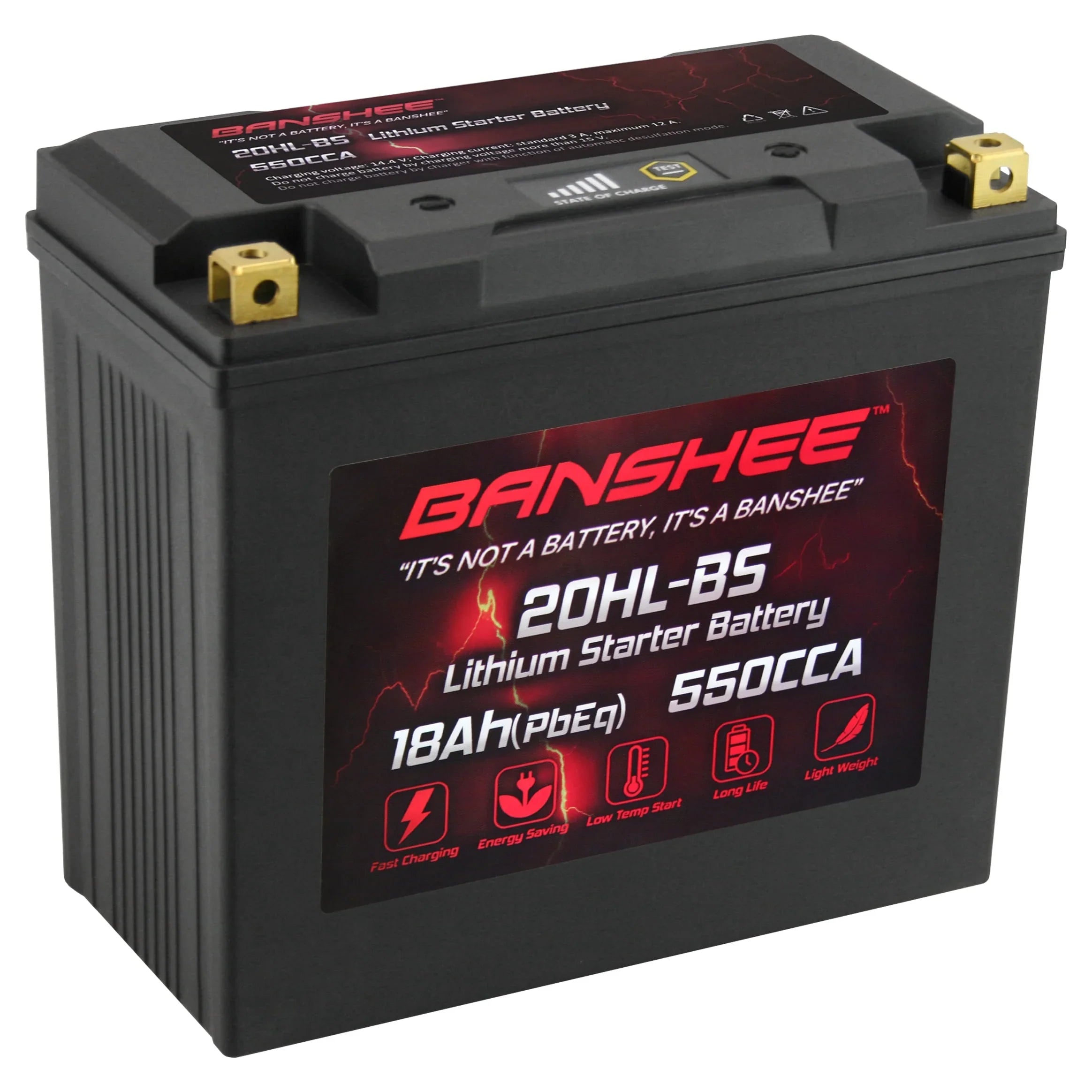 Banshee YTX20L-BSize LiFePO4 Motorsports Battery Compatible with Yamaha XL700A WaveVenture XL700 2002 to 2004