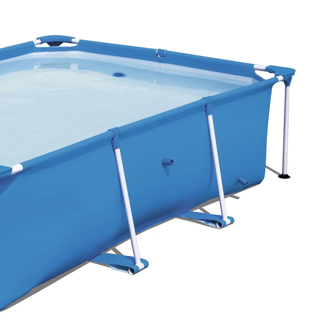 Pool Central 8.5ft x 5.5ft Rectangular Framed Above Ground Sizewimming Pool with Filter Pump