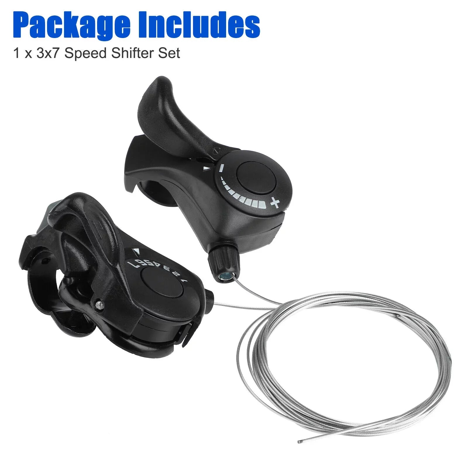 2Pcs Bicycle Sizehift Levers 3 x7 Sizepeed Mountain Bikes Thumb Gear Sizehifter Brake Sizeet