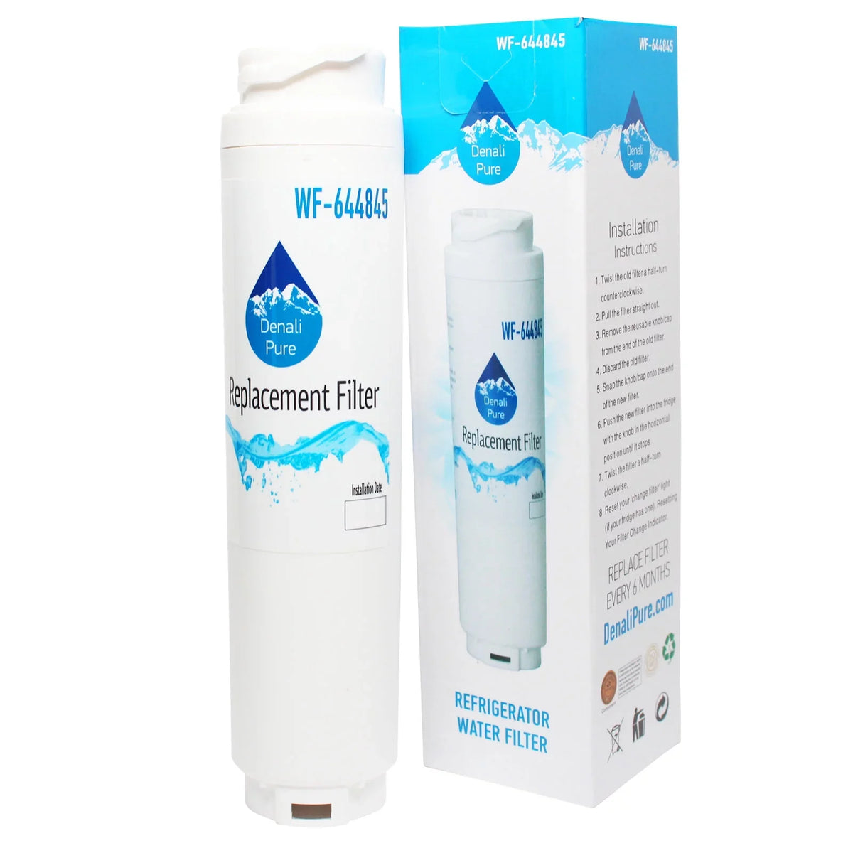 2-Pack Replacement for Bosch RWF1110 Refrigerator Water Filter - Compatible with Bosch RWF1110 Fridge Water Filter Cartridge
