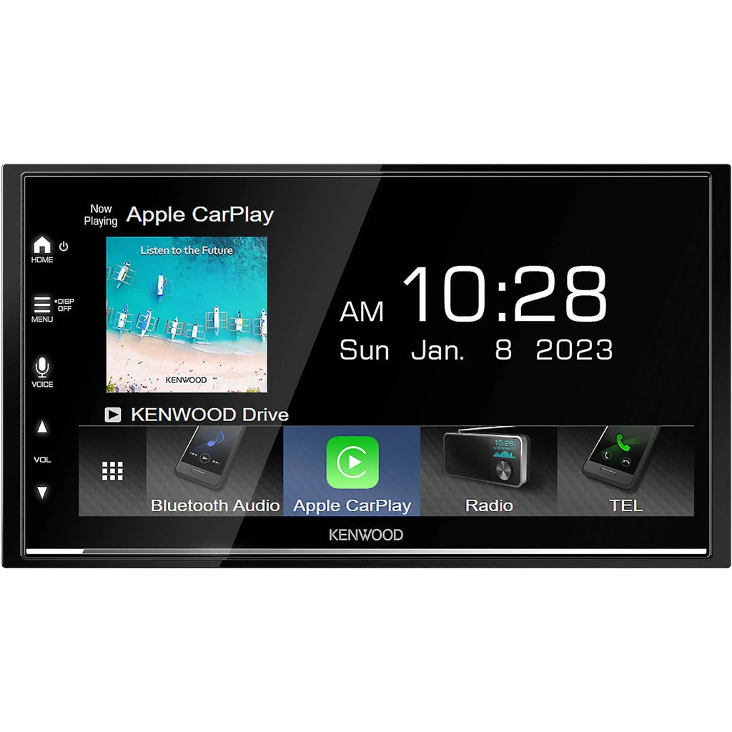 Kenwood DMX7709Size Digital Multimedia Receiver with CMOSize-320LP Multi-Angle Rear View Camera with License Plate Mounting