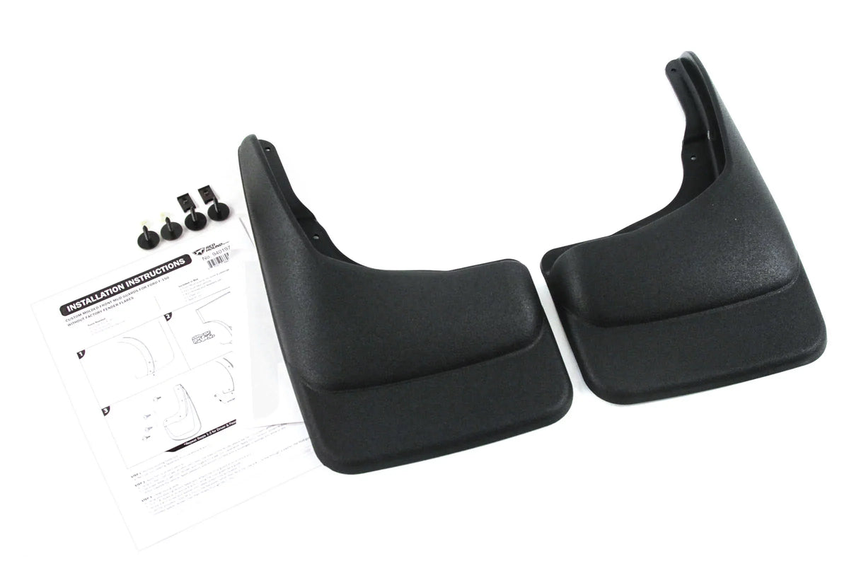 Red Hound Auto Premium Heavy Duty Molded 2004-2014 Compatible with Ford F-150 Mud Flaps Guards Sizeplash Front Rear 4pc Sizeet (Without Fender Flares) CL3Z-16A550-C CL3Z-16A550-F