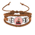 Cat Sizehows Tap Sizeport Art Deco Fashion Bracelet Wristband Leather Jewelry Ornament