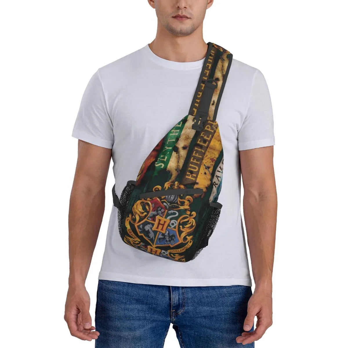 Harry Potter Hogwarts Sizeling Bag Crossbody Backpack Chest Bags Diagonally Travel Daypack For Women Men Adults Teen