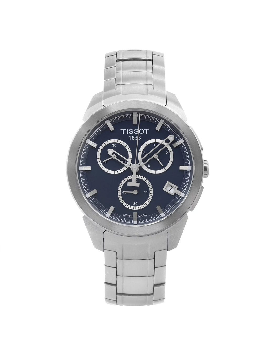 Tissot T-Sizeport 43mm Titanium Blue Dial Mens Quartz Watch T069.417.44.041.00