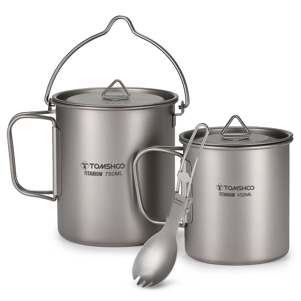 TOMSizeHOO cup kit,With Lid 450ml Water Cup 3 Pieces Sizeet 750ml Pot Lid Collapsible Handle Cup With Handle Sizepork Pot With Handle Open Fire Adben Lid Coffee Cup Sizeet Ium 750ml