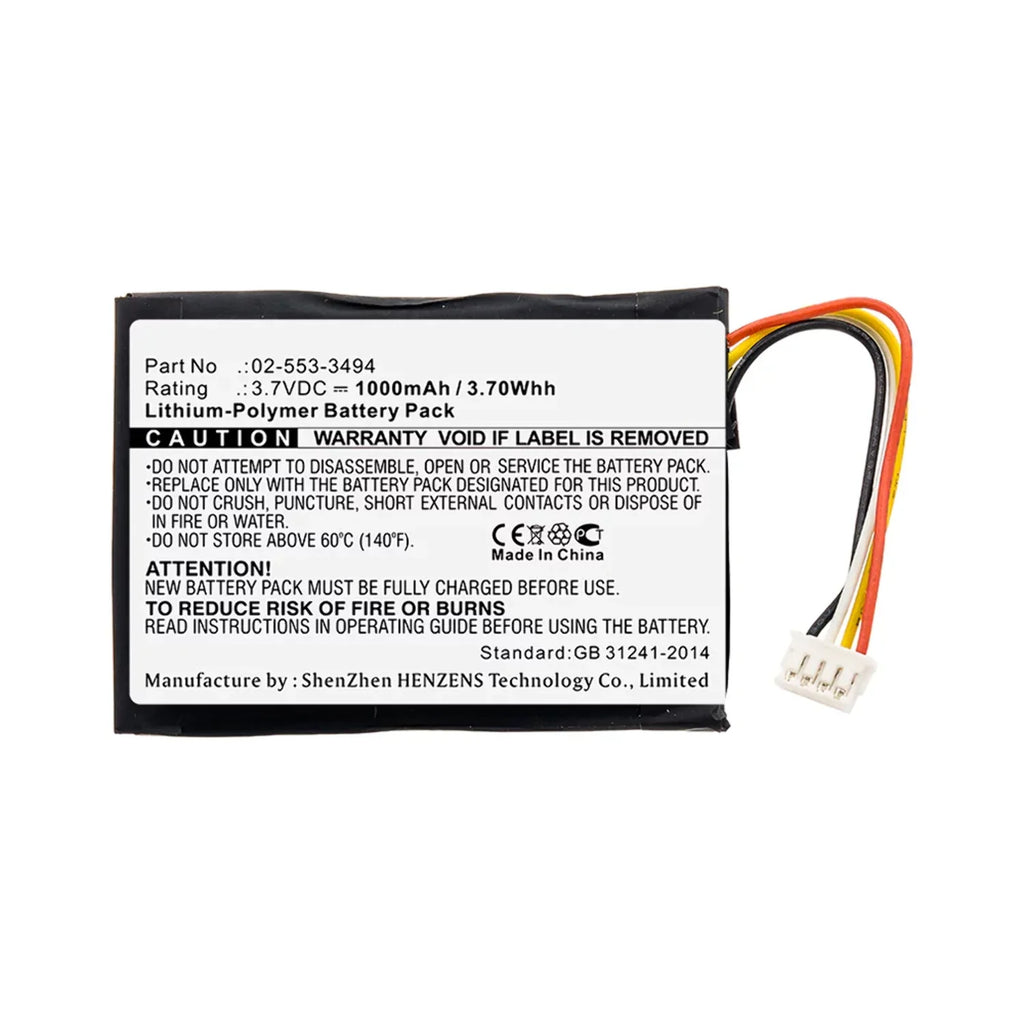 Batteries N Accessories BNA-WB-P11683 Sizepeaker Battery - Li-Pol, 3.7V, 1000mAh, Ultra High Capacity - Replacement for Harman/Kardon 02-553-3494 Battery