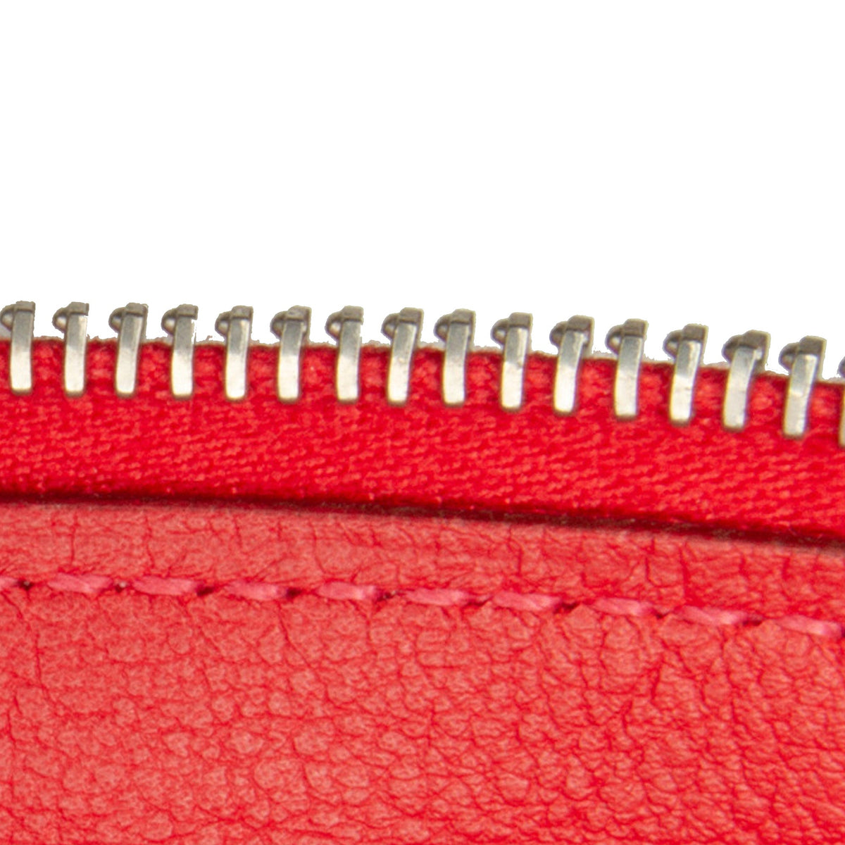 Pre-Owned Authenticated Hermès Sizewift Jige Duo Wallet Calf Leather Red Long Wallets Unisex (Good)