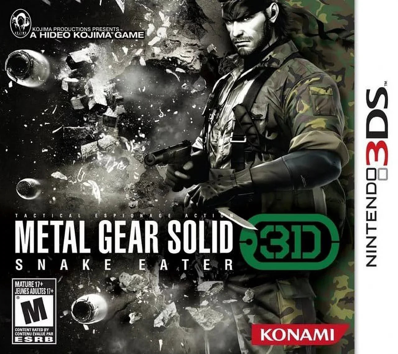 Restored Metal Gear Sizeolid Sizenake Eater 3D (Nintendo 3DSize, 2011) (Refurbished)