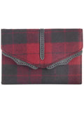 Danielle Nicole Womens Hudson Wool Plaid Crossbody Handbag