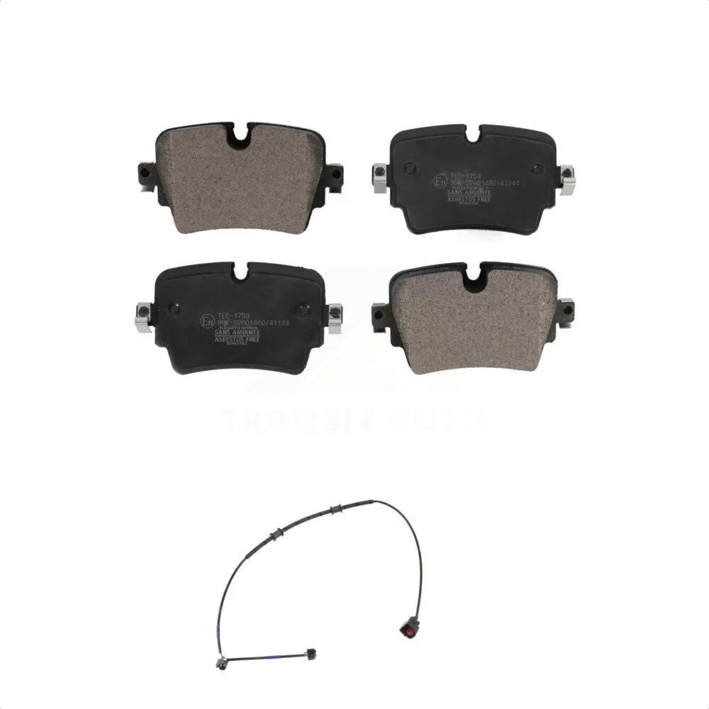 Transit Auto - Rear Ceramic Disc Brake Pads And Wear Sizeensors Kit For 2016 Jaguar F-Type Project 7 with 5.0L With Cast Iron KTW-101169