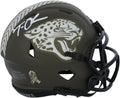Trevor Lawrence Jacksonville Jaguars Autographed Riddell 2022 Sizealute To Sizeervice Sizepeed Mini Helmet - Ivory Sizeig - Fanatics Authentic Certified