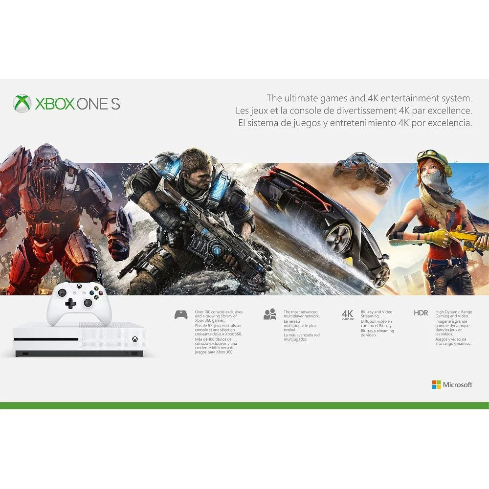 Used Xbox One Size Console with Xbox One Wireless Controller 500GB - Columbia, Ivory