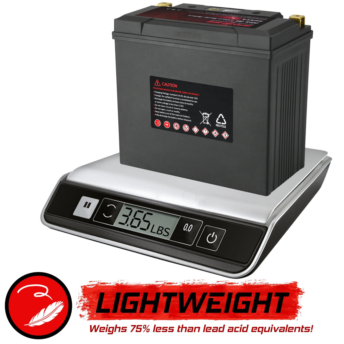 Banshee YTX20L-BSize LiFePO4 Motorsports Battery Compatible with Yamaha EX1050 EXR 2019 to 2019