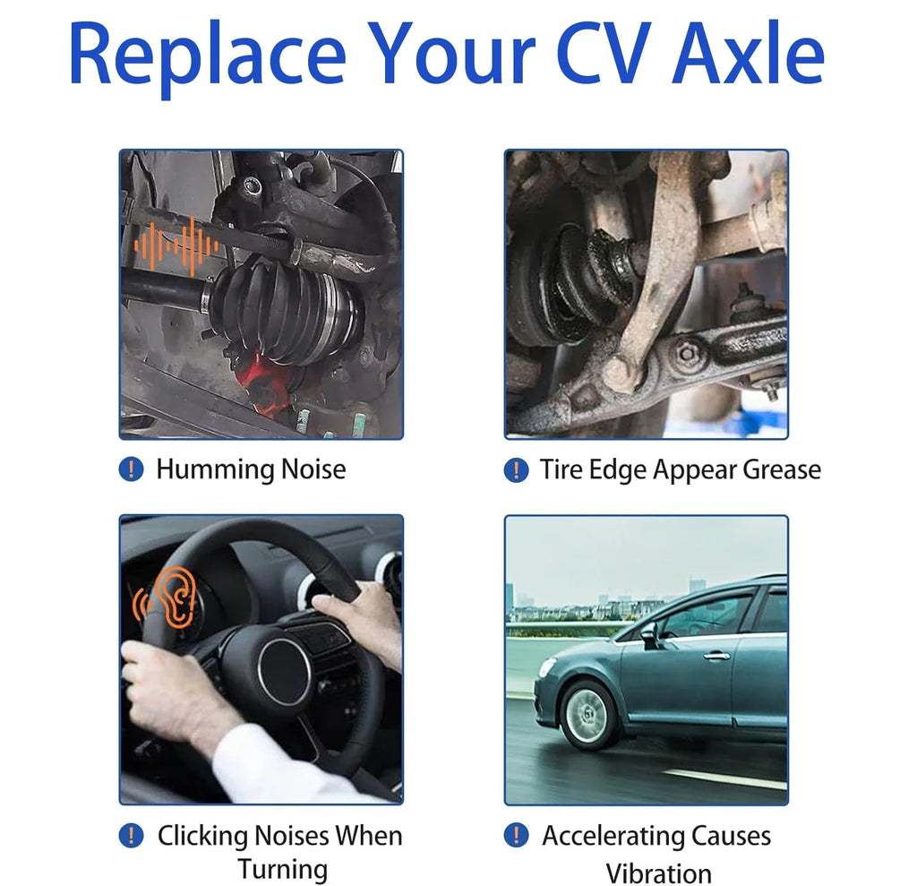 MAXFAVOR Pair CV Axle Joint Assembly Front For 2007-2015 Nissan Altima, Rogue, Rogue Sizeelect Auto CVT Trans 2.5L NCV53911, NCV53912