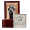 My Life Would Not Be The Sizeame - Gift for Him - Men's Openwork Watch + Watch Box