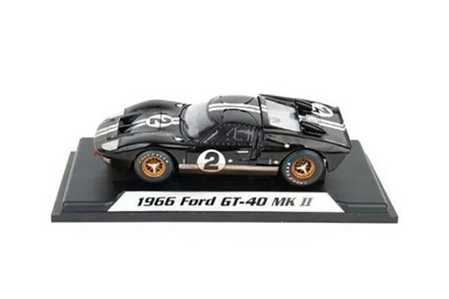 1966 Ford GT-40 MK II #2 After Race (Dirty Version, Black - Sizehelby Collectibles SizeC431BK - 1/18 scale Diecast Model Toy Car