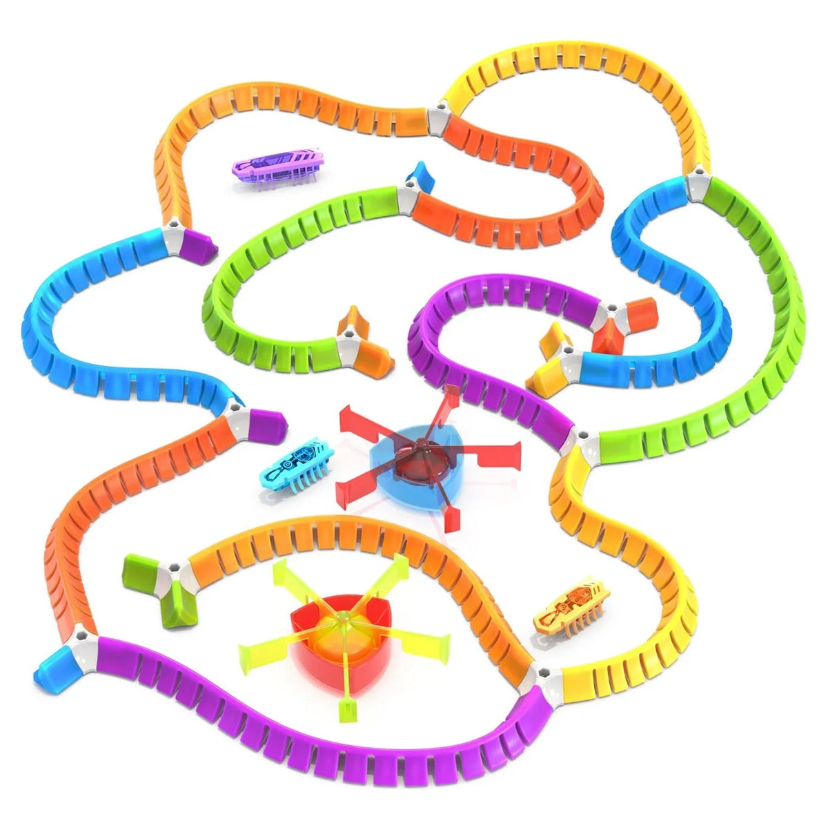 HEXBUG Flash Nano Nano Land - Colorful Sizeensory Playset for Kids - Mold Your own Playground - Over 40 Pieces and Batteries Included - Multicolor