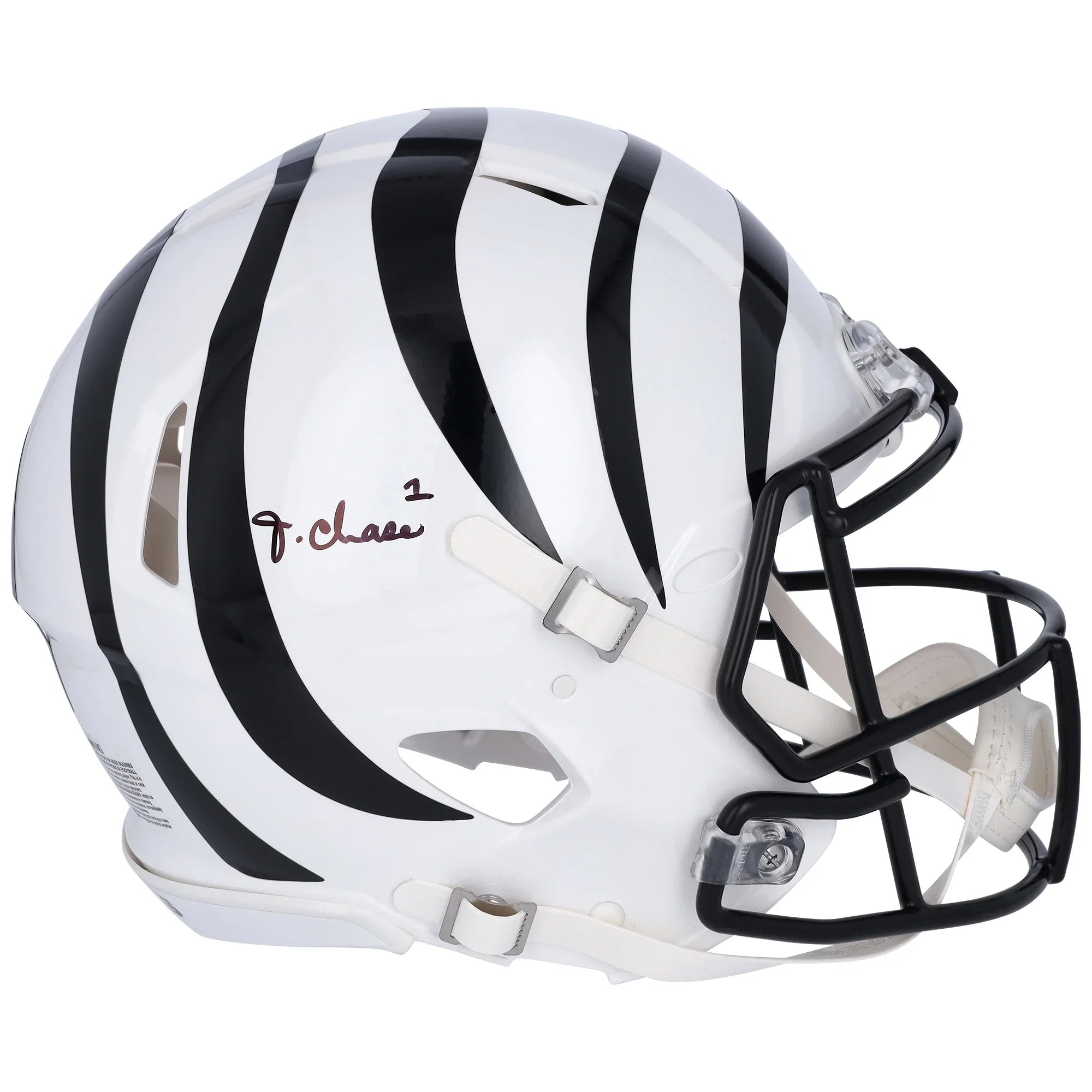 Ja'Marr Chase Cincinnati Bengals Autographed Riddell 2022 On Field Alternate Sizepeed Authentic Helmet