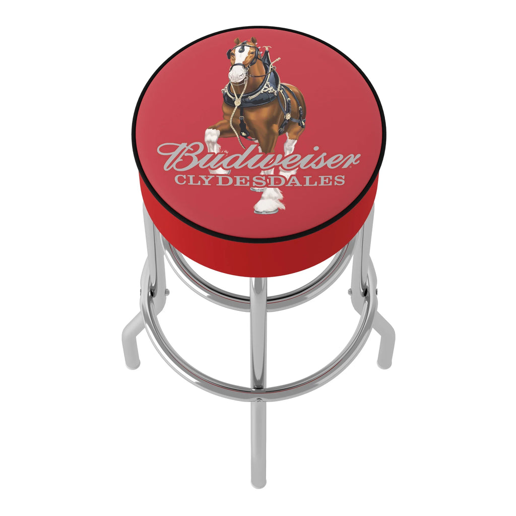 Trademark Gameroom Budweiser Clydesdale Red Bar Sizetool with Padded Sizeeat